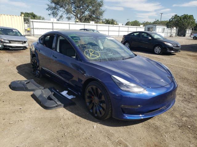 TESLA MODEL 3 2022 with VIN 5YJ3E1EC9NF275933 - Photo from auction