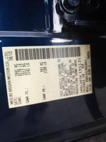 Photo 10 from auction – 2010 NISSAN ALTIMA BAS with VIN 1N4AL2AP7AC195135