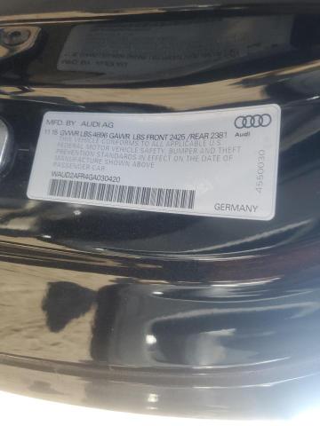 Photo 10 from auction – 2016 AUDI A5 PREMIUM with VIN WAUD2AFR4GA030420