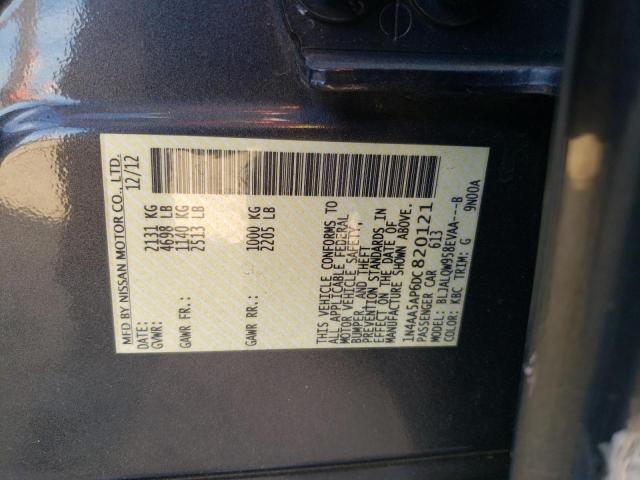Photo 10 from auction – 2013 NISSAN MAXIMA S with VIN 1N4AA5AP6DC820121