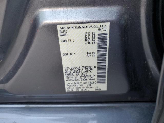 Photo 10 from auction – 2015 NISSAN ALTIMA 2.5 with VIN 1N4AL3AP8FC488829
