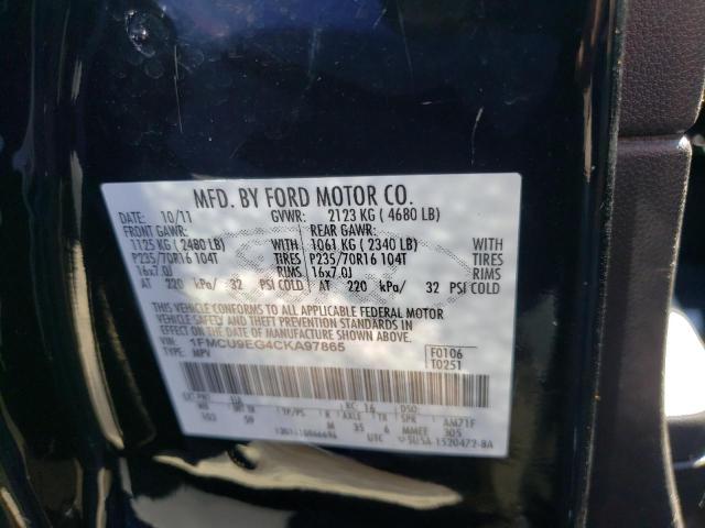Фото 10 с аукциона – 2012 FORD ESCAPE LIM с VIN 1FMCU9EG4CKA97865
