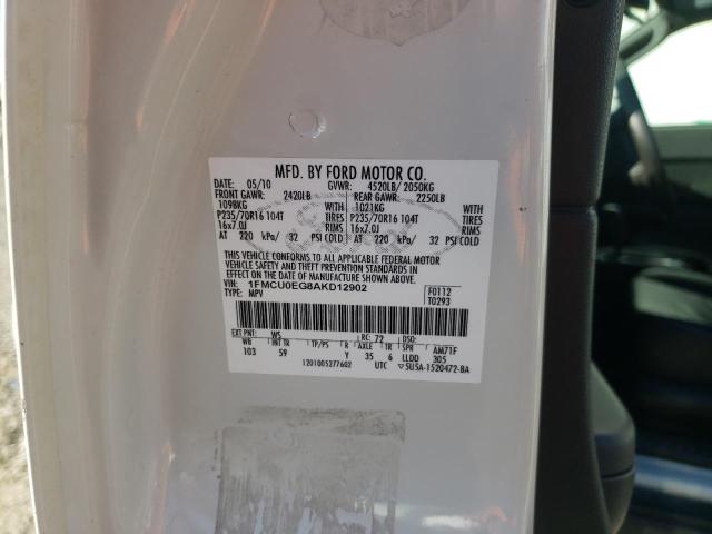 Photo 10 from auction – 2010 FORD ESCAPE LIM with VIN 1FMCU0EG8AKD12902