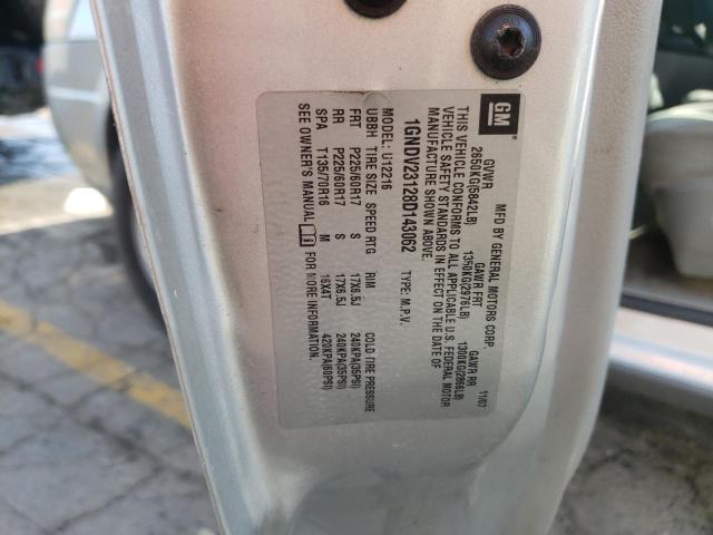 Photo 10 from auction – 2008 CHEVROLET UPLANDER L with VIN 1GNDV23128D143062