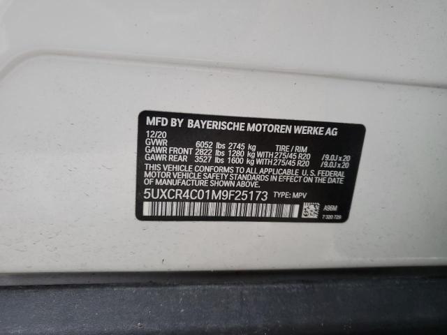 Photo 10 from auction – 2021 BMW X5 SDRIVE with VIN 5UXCR4C01M9F25173