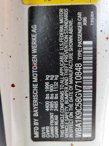 Photo 10 from auction – 2016 BMW 228 I SULE with VIN WBA1K9C58GV710848