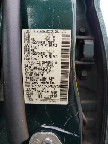 Photo 10 from auction – 2002 NISSAN XTERRA XE with VIN 5N1ED28Y22C514879