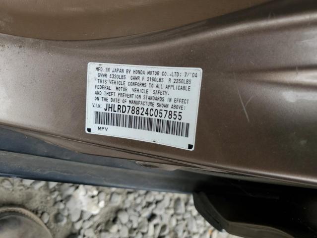 Photo 10 from auction – 2004 HONDA CR-V EX with VIN JHLRD78824C057855