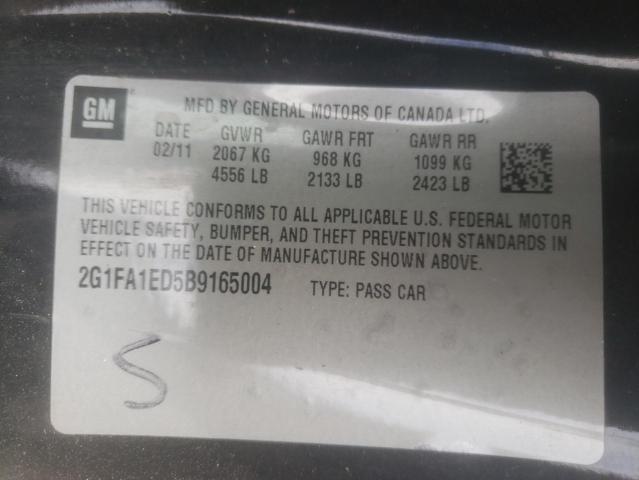 Zdjęcie 10 z aukcji – 2011 CHEVROLET CAMARO LS z VIN 2G1FA1ED5B9165004