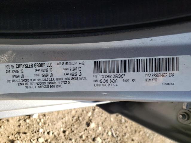 Foto 10 de la subasta – 2013 CHRYSLER 200 LX con VIN 1C3CCBAG1DN729097