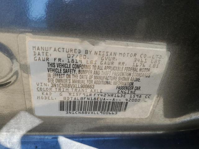 Photo 10 from auction – 2020 NISSAN VERSA S with VIN 3N1CN8BVXLL900663