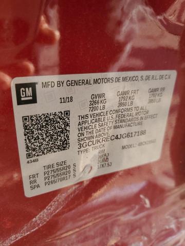 Photo 10 from auction – 2018 CHEVROLET SILVERADO with VIN 3GCUKREC4JG617188