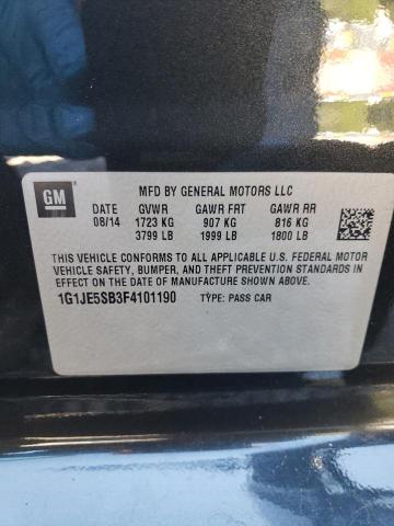 Photo 10 from auction – 2015 CHEVROLET SONIC LTZ with VIN 1G1JE5SB3F4101190