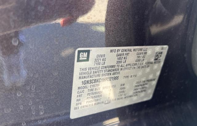 Photo 10 from auction – 2017 CHEVROLET TAHOE C150 with VIN 1GNSCBKC1HR321966