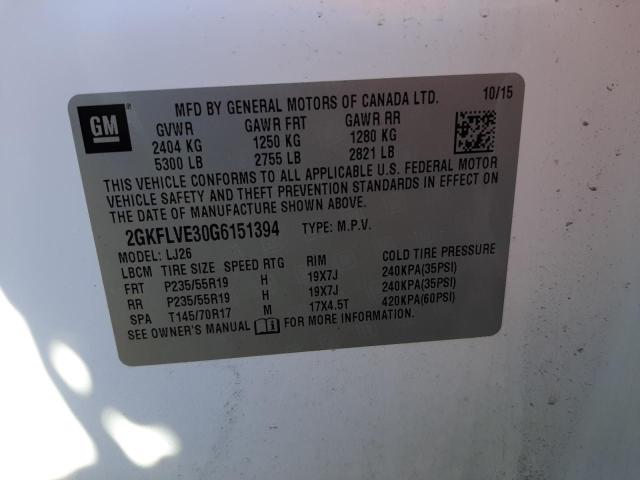 Photo 10 from auction – 2016 GMC TERRAIN DE with VIN 2GKFLVE30G6151394