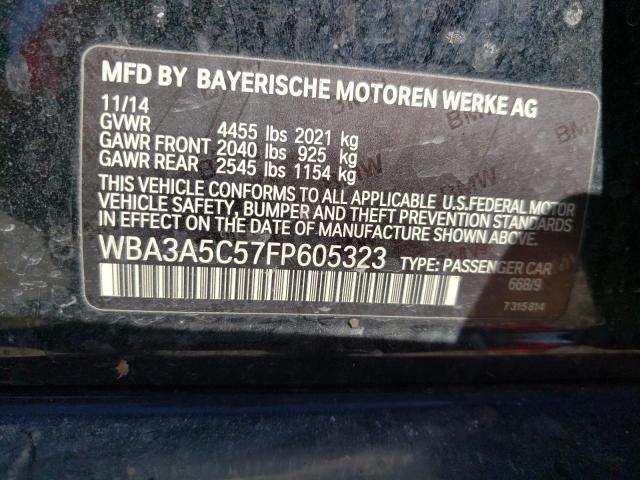 Photo 10 from auction – 2015 BMW 328 I with VIN WBA3A5C57FP605323
