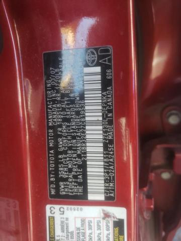 Photo 10 from auction – 2007 TOYOTA COROLLA with VIN 2T1BR32E27C819536