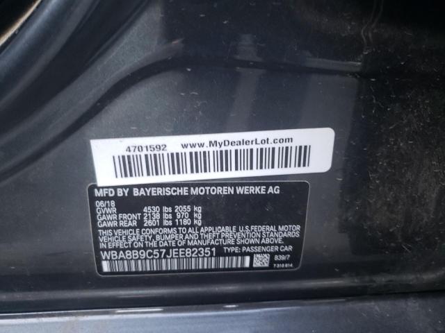 Photo 10 from auction – 2018 BMW 330 I with VIN WBA8B9C57JEE82351