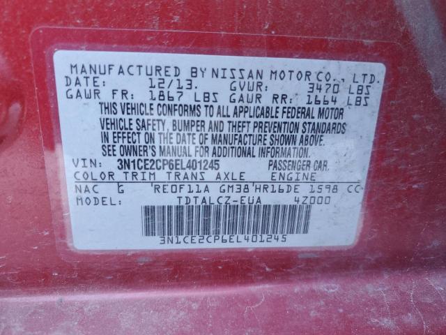 Photo 10 from auction – 2014 NISSAN VERSA NOTE with VIN 3N1CE2CP6EL401245