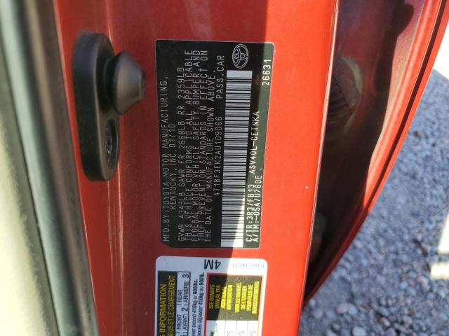 Photo 10 from auction – 2010 TOYOTA CAMRY BASE with VIN 4T1BF3EK2AU109066
