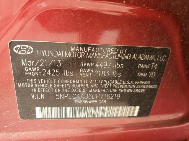 Photo 10 from auction – 2013 HYUNDAI SONATA LIM with VIN 5NPEC4AB6DH716219