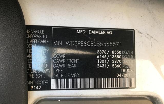 Photo 10 from auction – 2011 MERCEDES-BENZ SPRINTER 2 with VIN WD3PE8CB0B5565571