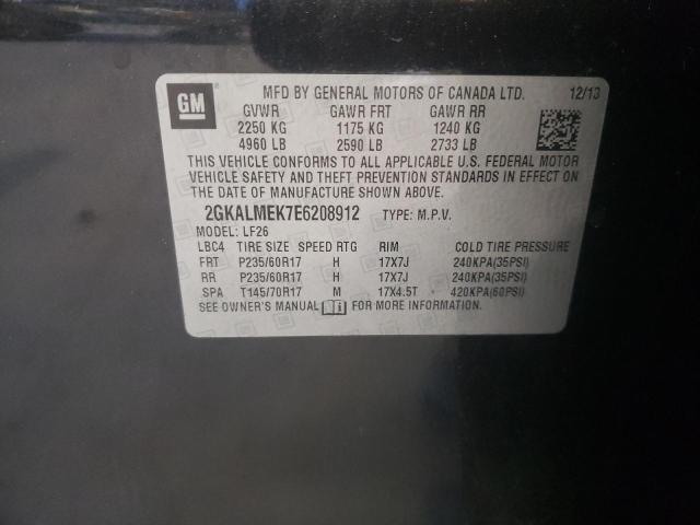 Photo 10 from auction – 2014 GMC TERRAIN SL with VIN 2GKALMEK7E6208912