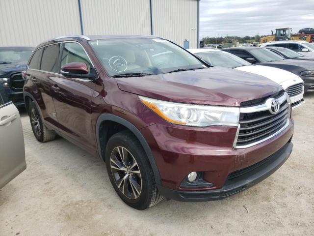 TOYOTA HIGHLANDER 2016 z numerem VIN 5TDKKRFH2GS184966 - Zdjęcie z aukcji