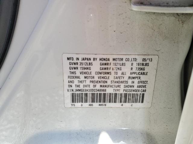 Photo 10 from auction – 2013 HONDA FIT with VIN JHMGE8H30DC048968