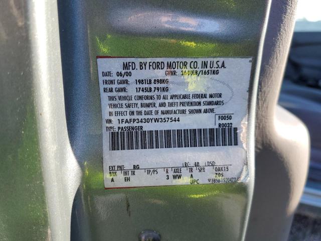 Photo 10 from auction – 2003 FORD FOCUS ZTS with VIN 1FAFP38373W230504