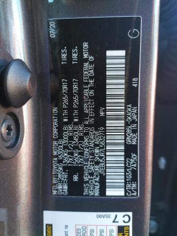 Photo 10 from auction – 2020 TOYOTA 4RUNNER SR with VIN JTEBU5JR7L5832719