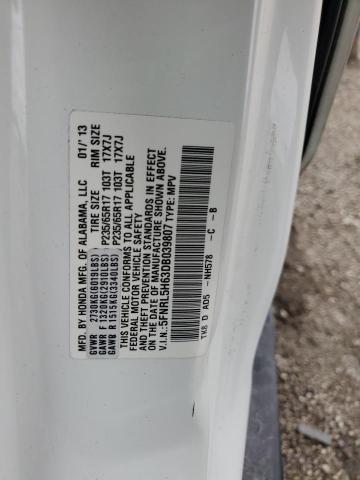 Photo 10 from auction – 2013 HONDA ODYSSEY EX with VIN 5FNRL5H63DB039807