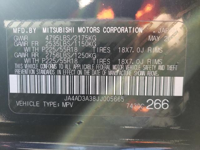 Zdjęcie 10 z aukcji – 2018 MITSUBISHI OUTLANDER z VIN JA4AD3A38JJ005665