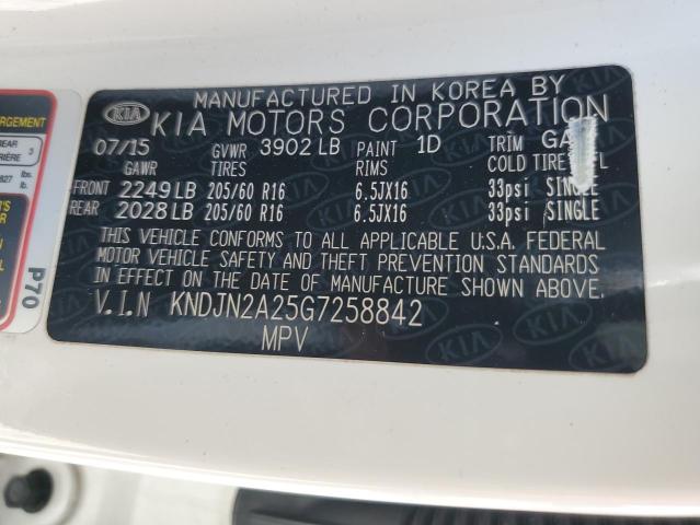 Photo 10 from auction – 2016 KIA SOUL with VIN KNDJN2A25G7258842