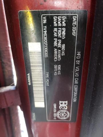 Photo 10 from auction – 2007 VOLVO S40 2.4I with VIN YV1MS382072306305