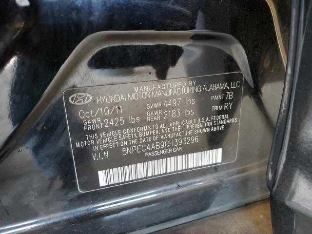 Photo 10 from auction – 2012 HYUNDAI SONATA SE with VIN 5NPEC4AB9CH393296