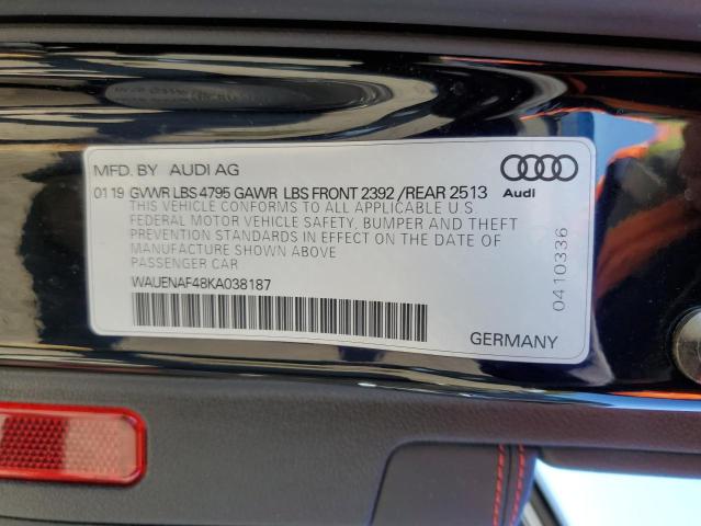 Photo 10 from auction – 2019 AUDI A4 PREMIUM with VIN WAUENAF48KA038187