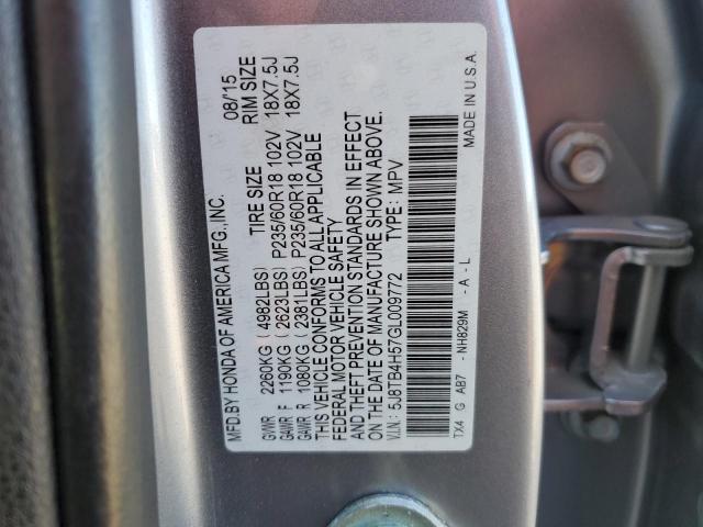 Photo 10 from auction – 2016 ACURA RDX TECHNO with VIN 5J8TB4H57GL009772