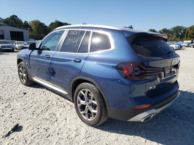 Photo 3 from auction – 2022 BMW X3 SDRIVE3 with VIN 5UX43DP02N9K48015