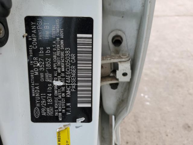 Photo 10 from auction – 2012 HYUNDAI ACCENT GLS with VIN KMHCT4AE6CU050383