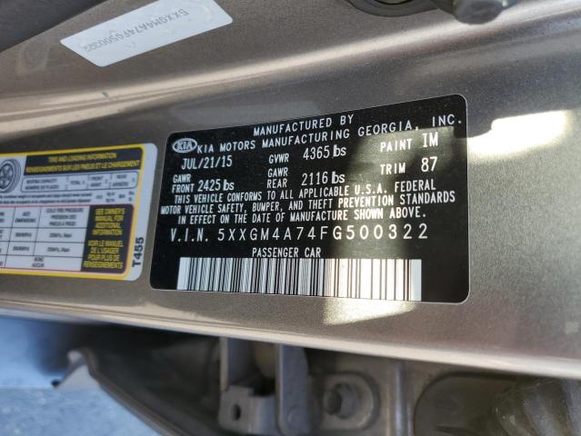 Photo 10 from auction – 2015 KIA OPTIMA LX with VIN 5XXGM4A74FG500322
