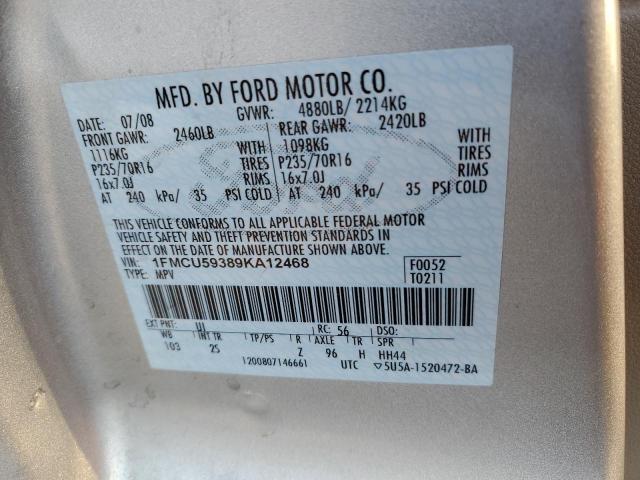 Photo 10 from auction – 2009 FORD ESCAPE HYB with VIN 1FMCU59389KA12468