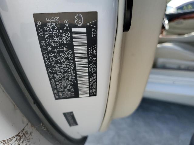 صورة رقم 10 من المزاد - 2008 LEXUS SC 430 مع VIN JTHFN45Y989019220