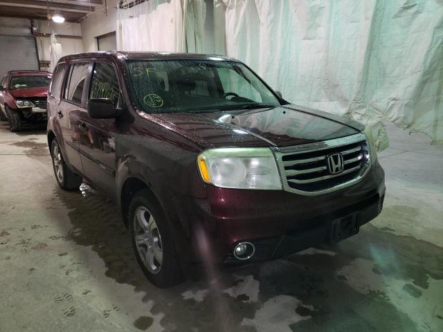 HONDA PILOT EXLN 2014 with VIN 5FNYF4H72EB012623 - Photo from auction