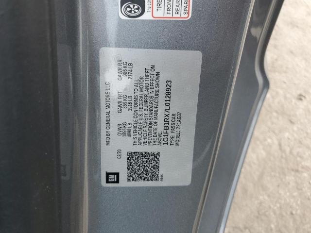 Photo 10 from auction – 2020 CHEVROLET CAMARO LS with VIN 1G1FB1RX7L0128923