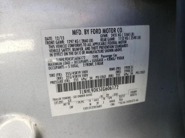 Photo 10 from auction – 2014 LINCOLN MKS with VIN 1LNHL9DK5EG606172