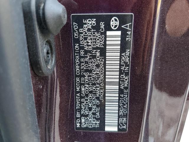 Photo 10 from auction – 2008 TOYOTA TC with VIN JTKDE167380229421