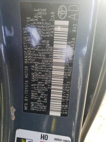 Photo 10 from auction – 2016 TOYOTA COROLLA L with VIN 2T1BURHE4GC663296
