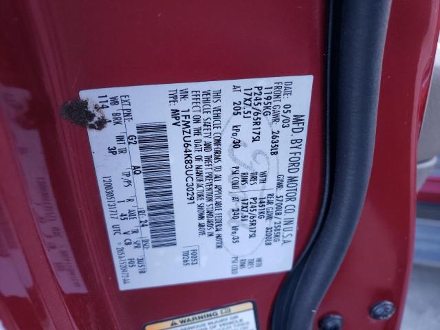 Photo 10 from auction – 2003 FORD EXPLORER E with VIN 1FMZU64K83UC30291