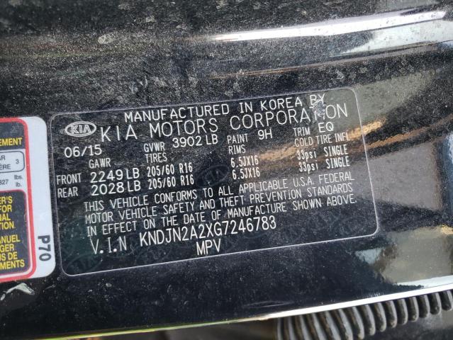 Photo 10 from auction – 2016 KIA SOUL with VIN KNDJN2A2XG7246783